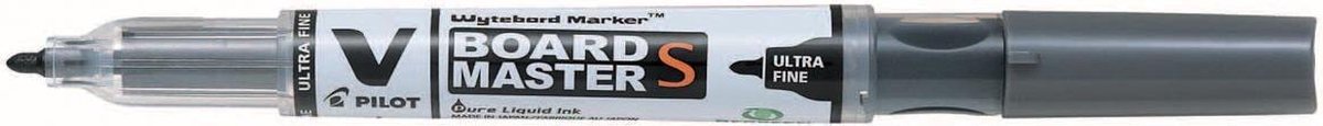 Pilot whiteboardmarker V-Board Master S, ultra fijn 0,8 mm, zwart