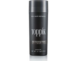 Toppik Hair Building Fibers Zwart - 27,5 gram - Cosmetische Haarverdikker - Verbergt haaruitval - Direct voller haar