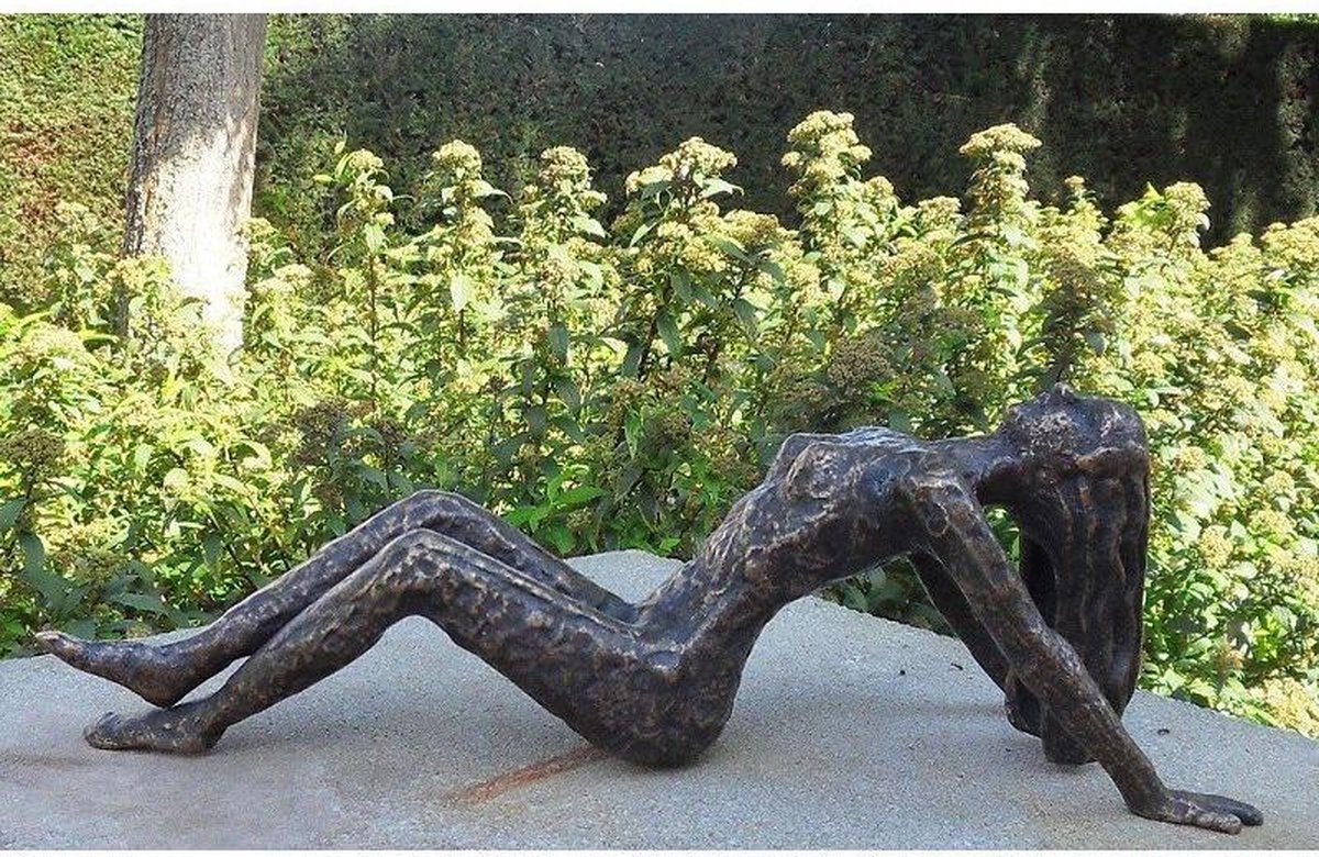 Trendy Tuinbeeld Bronzen beeld Modern Naakte vrouw Bronzart