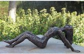 Tuinbeeld - Bronzen beeld - Modern Naakte vrouw - Bronzart