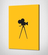Vintage Movie Camera Canvas | 80x120 cm