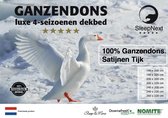Luxe Ganzendons Hotel dekbed  4-Seizoenen - 100% witte Ganzendons - 200x200cm
