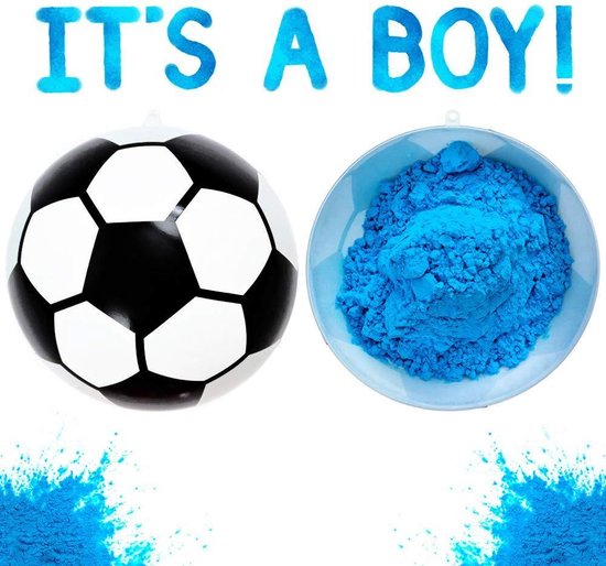 Net zo Product Whitney Gender Reveal Voetbal - Blauwe Poeder - Geslacht Van Jullie Baby Onthullen  - Originele... | bol.com