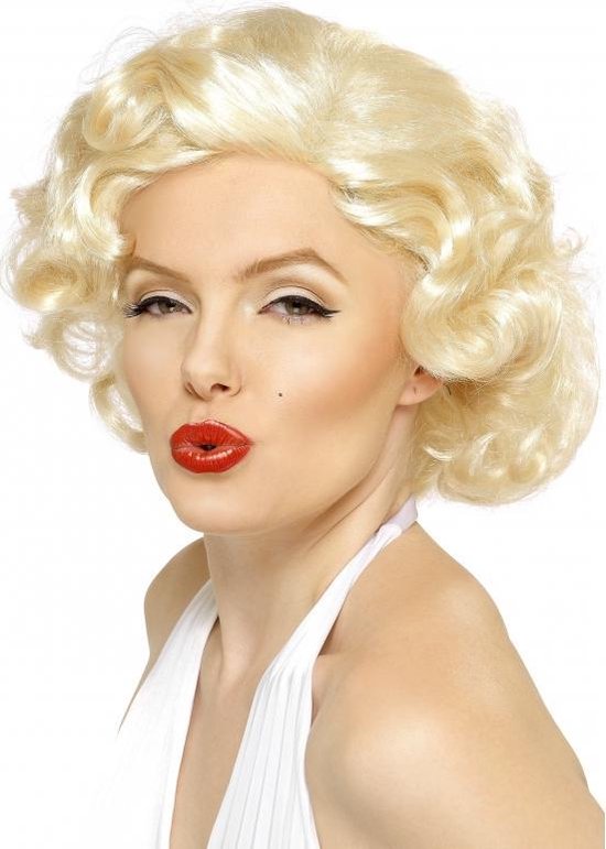 Savant Chaise longue ontwikkeling Marilyn Monroe pruik blond | bol.com