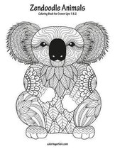 Zendoodle Animals- Zendoodle Animals Coloring Book for Grown-Ups 1 & 2