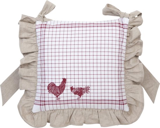 Clayre Eef 4x Stoelkussen Hoes 40x40 4 delig Bol clayre-eef-4x-stoelkussen-hoes-40x40-4-delig-bol