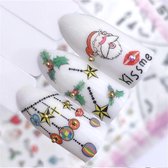 Kerst Nagelstickers - Kerstmis Nagel Stickers  - Christmas Nail Art - Nagel Decoratie - Nagelversiering - Nageldecoratie - 3D Nail Vinyls - French Manicure Stickers - Kerstballen
