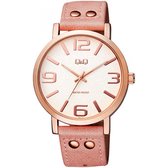 Prachtige Q&Q horloge -roze -horlogekast 42mm Q892J104Y