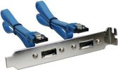 InLine 27904 SATA-kabel 0,3 m Blauw