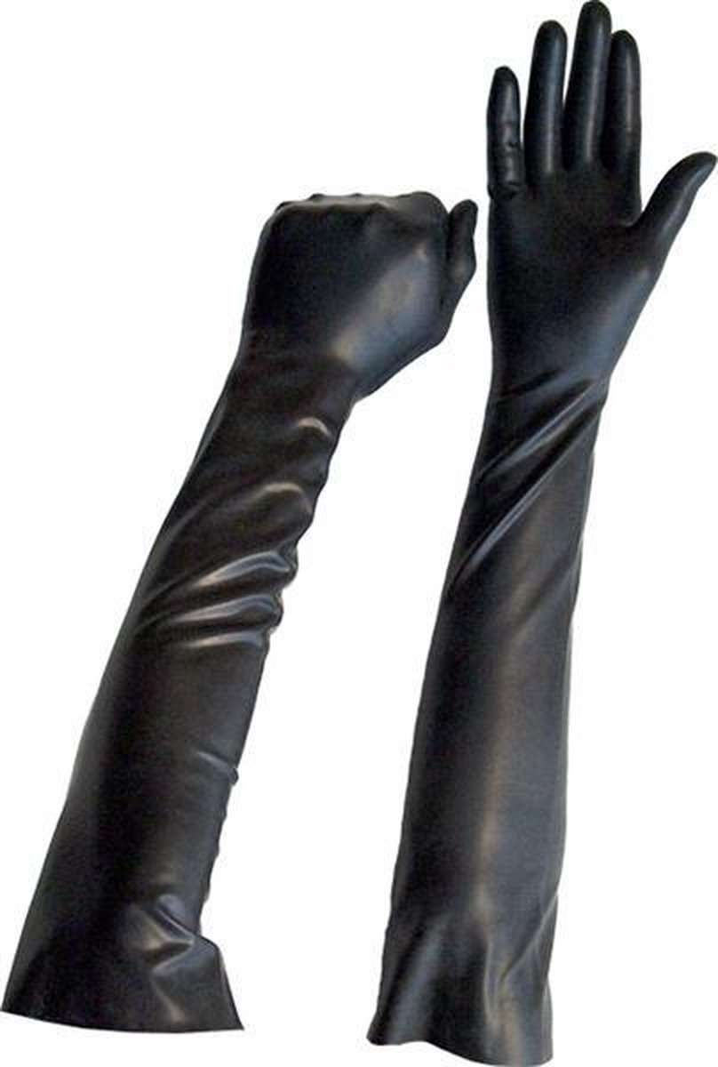 Rubber gloves long Small