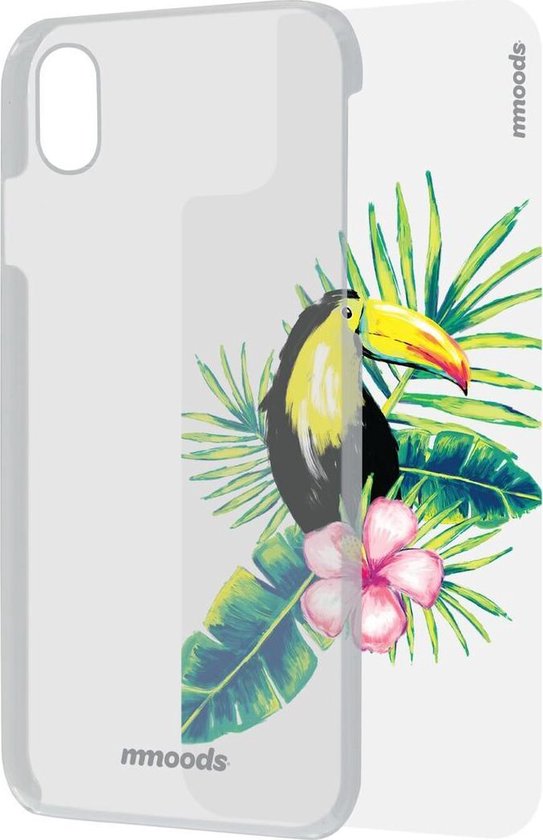 mmoods transparent cover met 1 insert Tropical -  voor iPhone X/Xs
