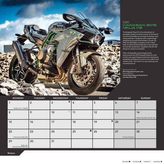 Omgeving tijdschrift Document Superbikes Motoren Kalender 2017 | bol.com
