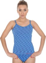 Brubeck Comfort| Dames Hemdje met Spaghettibandjes - Medleyblue - L