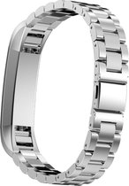 Metalen Bandje Zilver geschikt voor FitBit Alta HR – Premium RVS Armband Silver