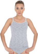 Brubeck Comfort| Dames Hemd Fusion met Spaghetti bandjes - Ash - XL