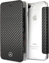 iPhone 8 Plus/7 Plus/6s Plus/6 Plus hoesje - Mercedes-Benz - Zwart - Kunstleer