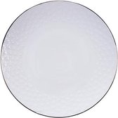 Tokyo Design Studio - Assiette plate Nippon Or Blanc 25,5 cm Etoile