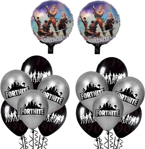 Fortnite ballonnen set 14 stuks| Fornite ballon 30 centimeter|  Kinderfeestje | bol.com