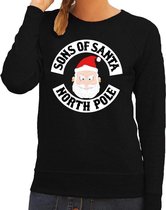 Foute kersttrui / sweater - zwart - Sons of Santa dames L (40)