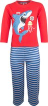 Amantes Jongens Pyjama rood Haai - maat 128/134