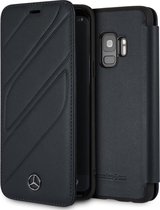 Samsung Galaxy S9 hoesje - Mercedes-Benz - Donkerblauw - Leer