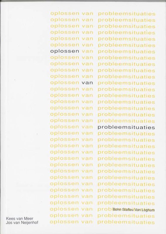 Cover van het boek 'Oplossen van probleemsituaties / druk 1' van K. van Meer