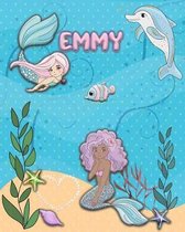 Handwriting Practice 120 Page Mermaid Pals Book Emmy