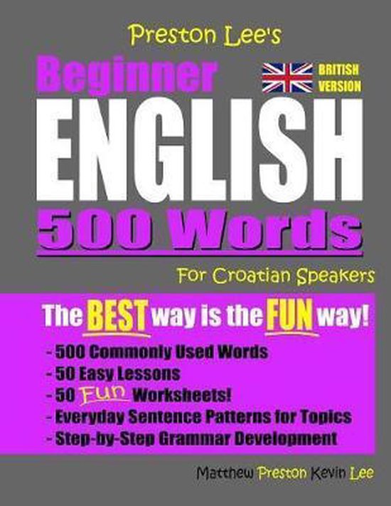 Preston Lee's English for Croatian Speakers (British Version ... - cover