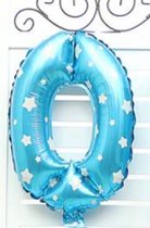 XL Folie Ballon (0) - Helium Ballonnen - Babyshower - Verjaardag - Blauw