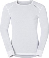 Odlo Bl Top Crew Neck L/S Active Warm Heren Thermoshirt - White - Maat S