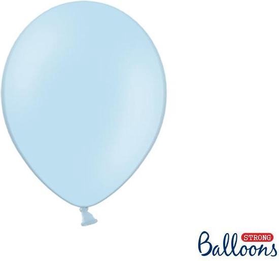 Foto: Strong balloons 27cm baby blauw 1 zak met 50 stuks super sterke ballonnen