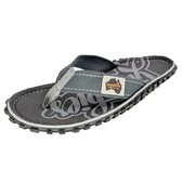 Gumbies - Teenslipper Heren - ISLANDER - CANVAS FLIP-FLOPS - COOL GREY - Maat 45