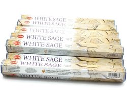 HEM -Witte Salie - White sage wierook 12 pakjes, 20 stokjes per pakje