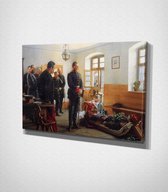 French General Franco - Painting Canvas - 30 x 40 cm - Schilderij - Canvas - Slaapkamer - Wanddecoratie  - Slaapkamer - Foto op canvas
