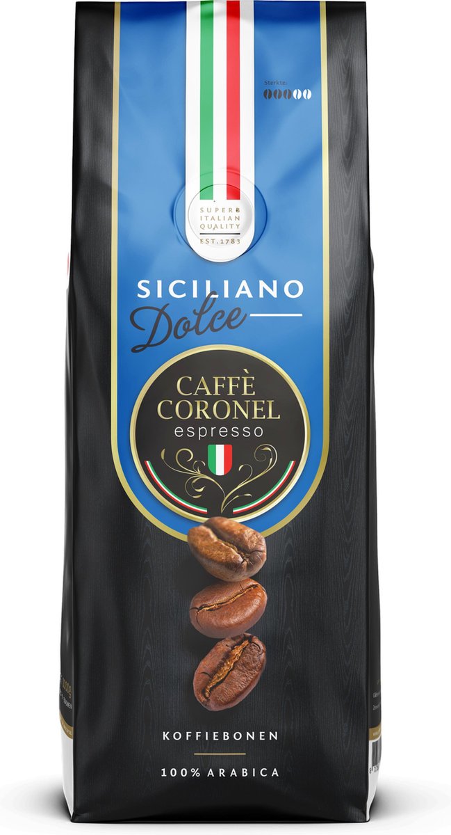 Caffè Coronel Siciliano Dolce koffiebonen - 1kg - Caffe Coronel