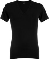 Alan Red - T-Shirt V-Neck Stretch Zwart 2-Pack - Maat L - Body-fit