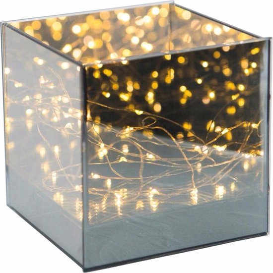 Infinity light cube-met LED lampjes-Tafellamp van kubus-decoratieve lamp-Led  kubus... | bol