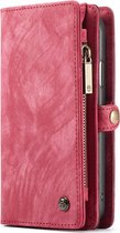 CASEME LUXE LEREN WALLET IPHONE XS MAX 6.5 inch  - ROOD / ROZE - CASEME