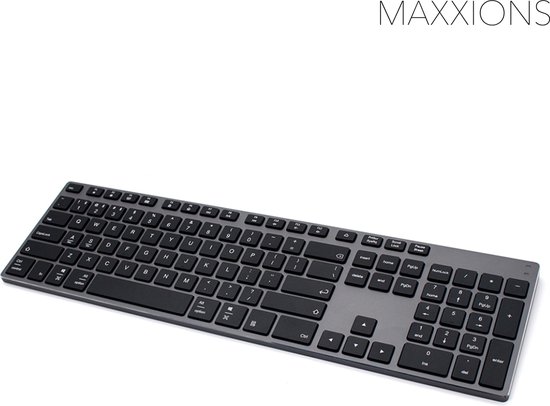 Maxxions Draadloos Bluetooth Toetsenbord met Numpad - Macbook laptop  toetsenbord -... | bol.com