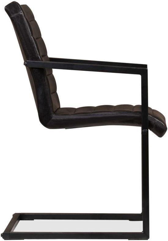 Eettafel stoelen Zwart Antraciet 6 STUKS ECHT Leer Eetkamer stoelen / stoelen... |