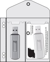 EXXO-HFP #45061 - Geponste hoes voor USB sticks - 10 stuks (2 pakken @ 5 stuks)