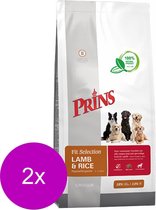 Prins Fit Selection Lam&Rijst - Hondenvoer - 2 x 2 kg