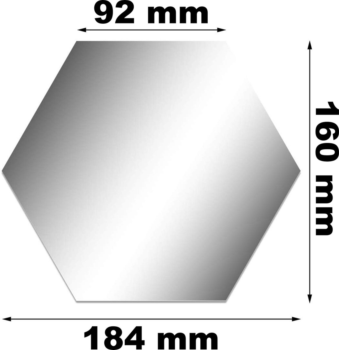 Sqinor Zelfklevende spiegeltegels, wandspiegels, glas, vierkante muurdecoratie, muurdecoratie voor woonkamer, slaapkamer, hal (normaal slijpen, 15 x 15 cm, 10 stuks