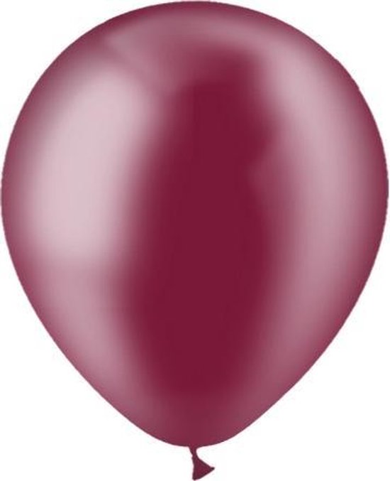 Bordeaux Rode Ballonnen Doorzichtig 30cm 10st