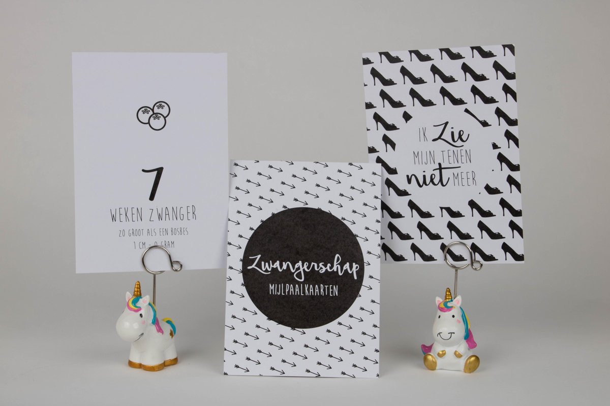 Goedkoopste Mijlpaalkaarten Zwangerschap kraamcadeau babyshower geboortegeschenk