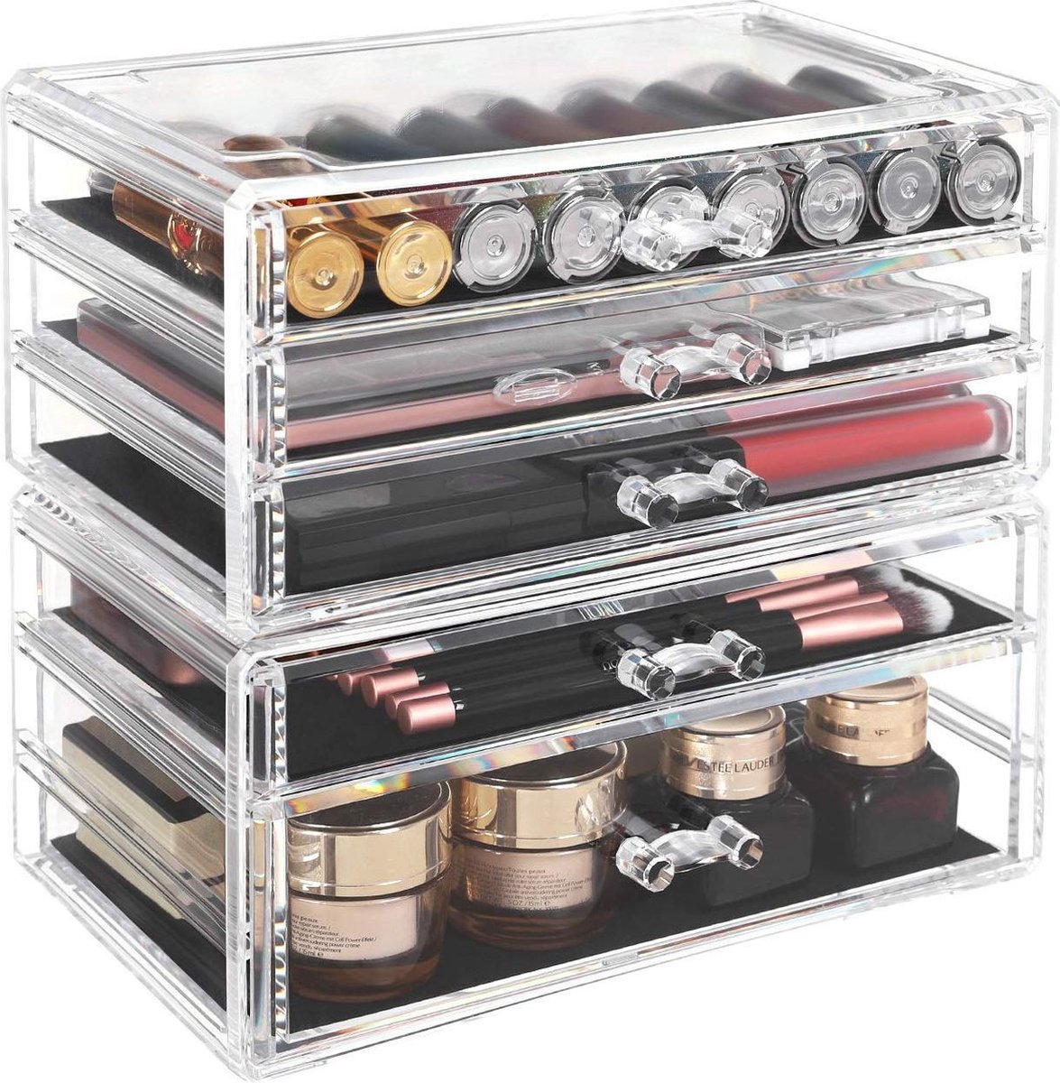 Songmics Makeup Organiser - Makeup Koffer - Makeup Doos - Makeup Opberger - Sieradendoos