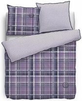 Cottonfield Odense Dekbedovertrek - Eenpersoons - 140x200/220 cm - Purple
