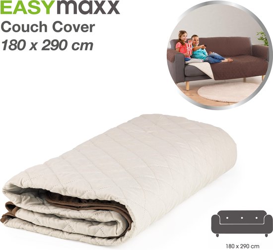EasyMaxx Couch Protector 290 x 180 cm Deken Plaid Grand Foulard - Beschermt  de bank... | bol.com