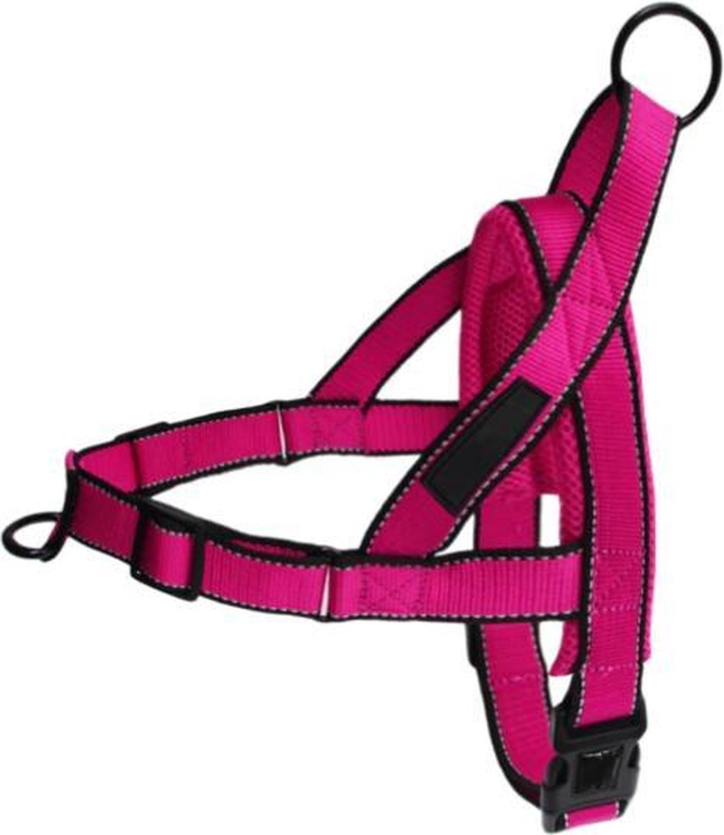 Antitrektuig hond Medium roze Anti Trek Tuig