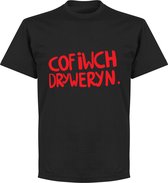 Cofiwch Dryweryn T-Shirt - Zwart  - M